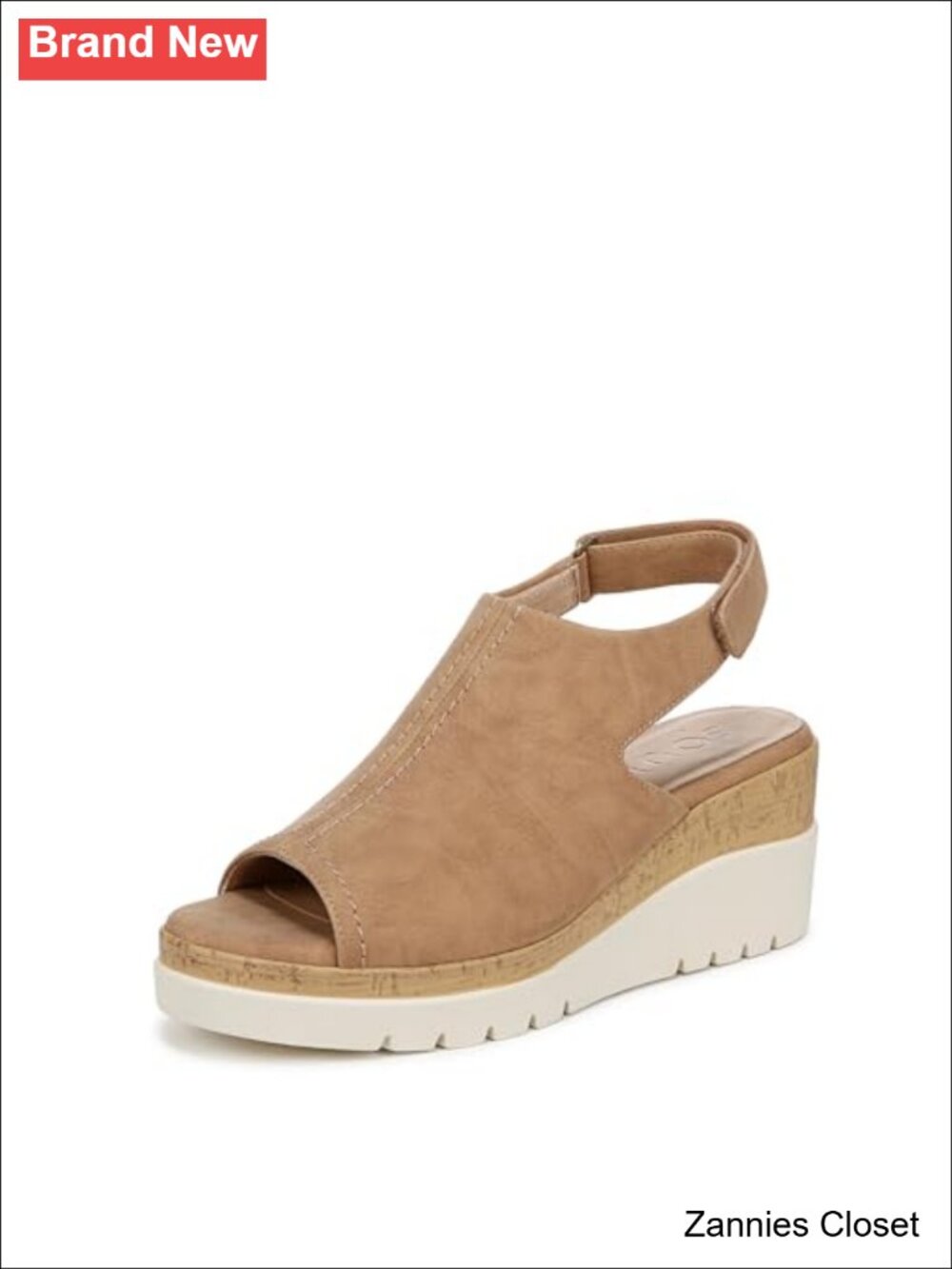 ✨Naturalizer Giselle Women's Wedge Sandal with ContourFIT Memory Foam Insole